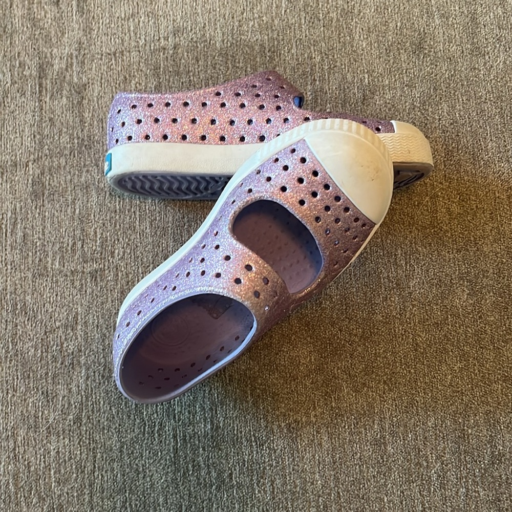 Native Jefferson kid shoes - Sparkle Purple - Kids C10